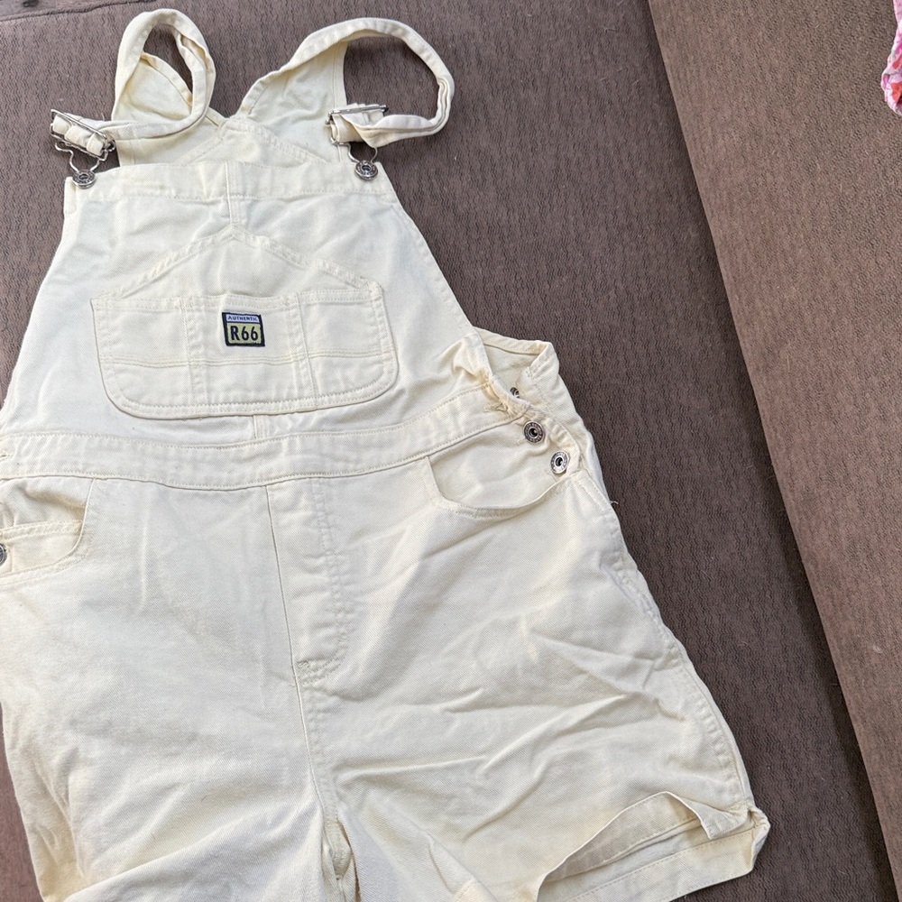 Route 66 yellow Short Overalls